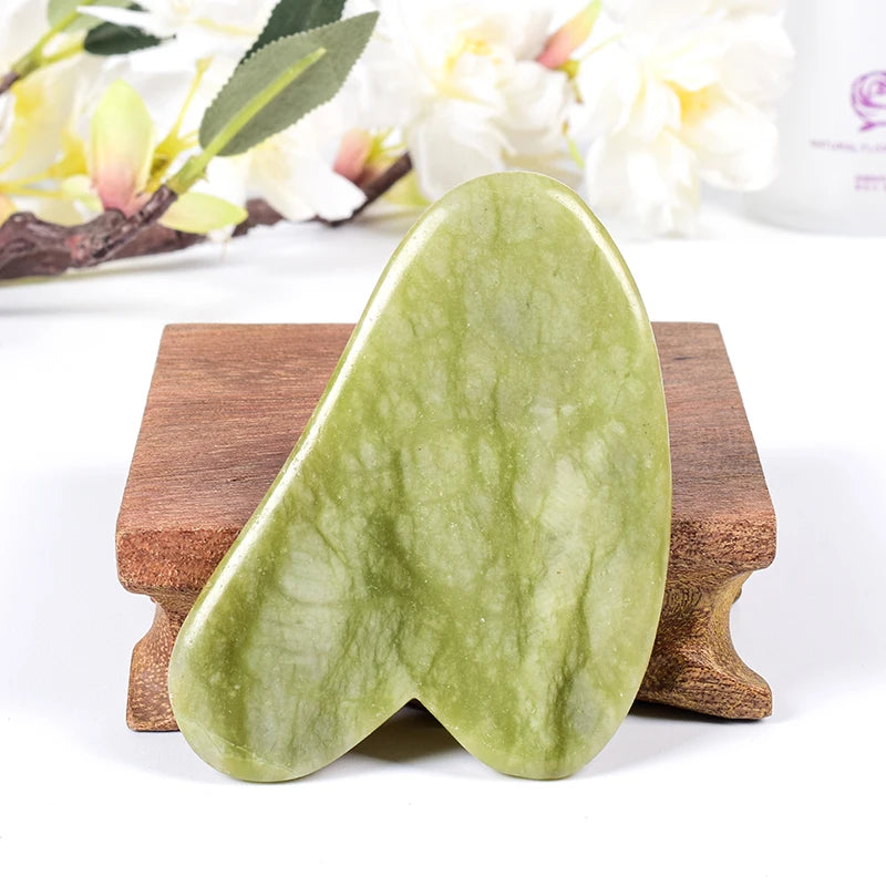 Natural Jade Gua Sha Scraper for Glowing Skin - Smarsty