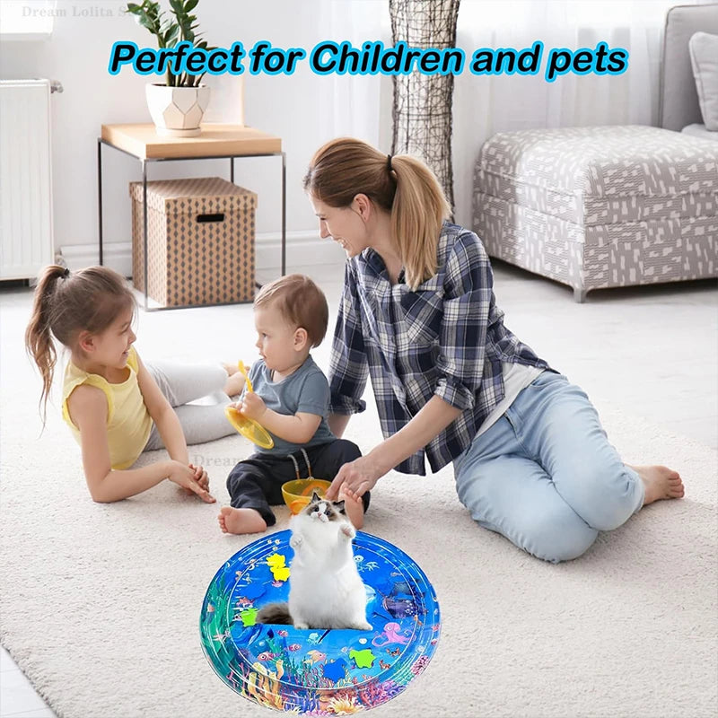 Inflatable Pet Water Play Mat for Cats and Dogs - Smarsty