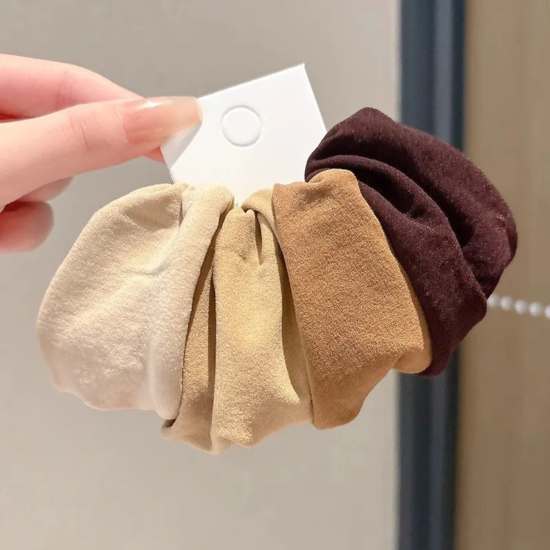 Thick Widen Hair Ties Set Secure Hold Scrunchies For Women - Smarsty
