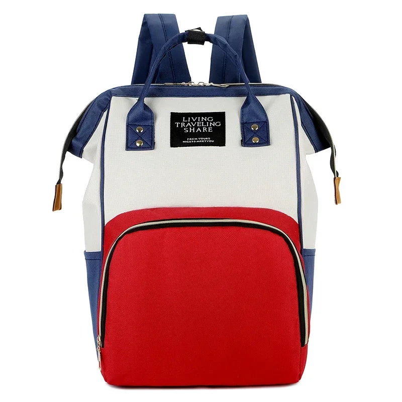 New Fashion Oxford Multi Functional Wear Resistant Insulation Large Capacity Zipper Mommy Bag Backpack for Travel