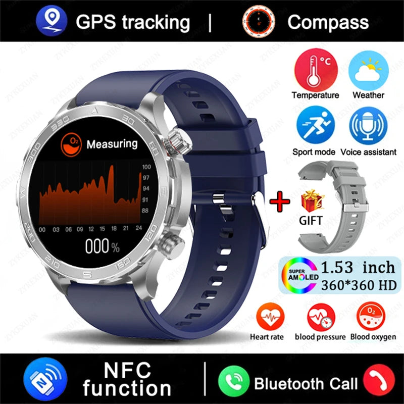 Bluetooth Call Smart Watch For Men With GPS Waterproof - Smarsty