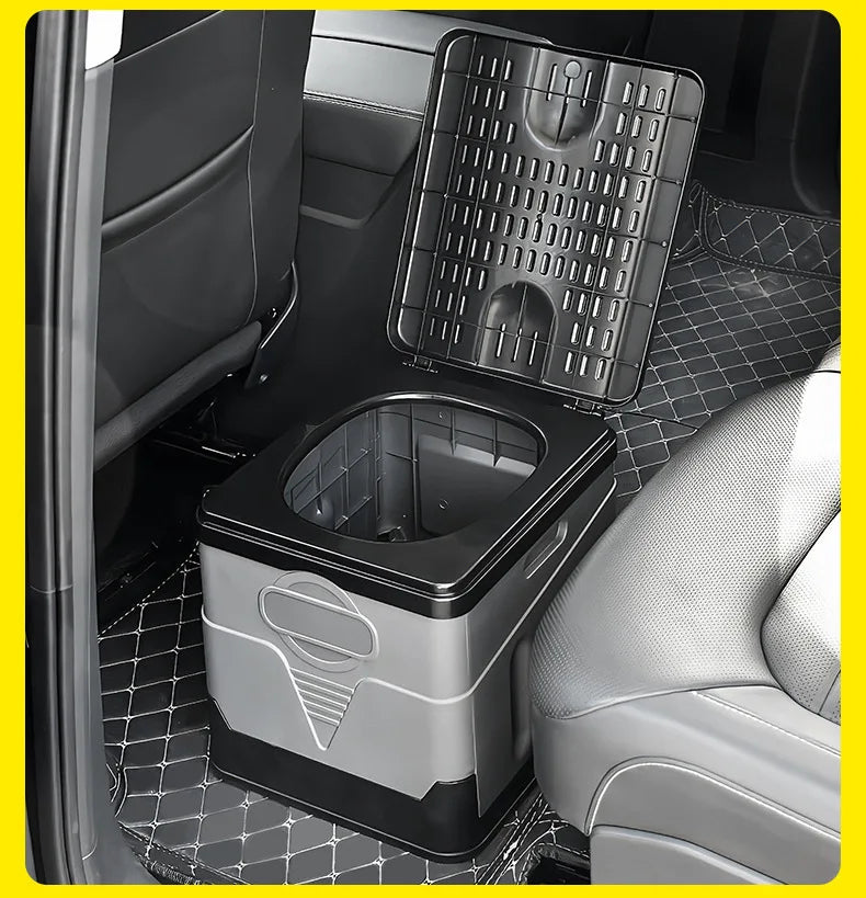 Portable Car Folding Toilet Toilet Camping Emergency Artifact Car Travel Emergency Outdoor Mobile Toilet Camping Equipment