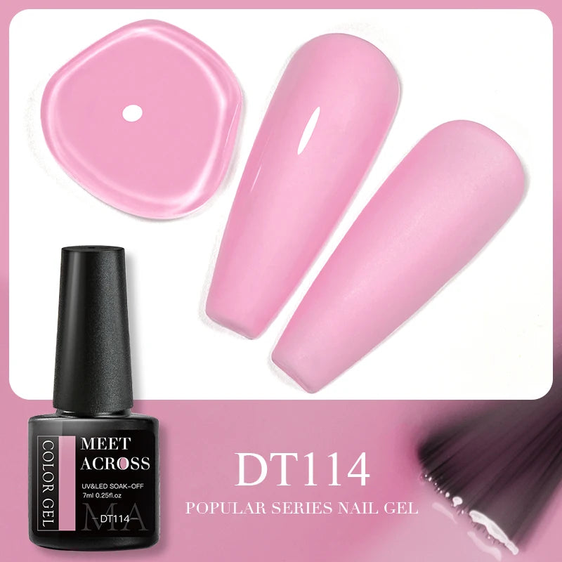 Pink Dried Flower Gel Nail Polish for Fairy Nail Art - Smarsty