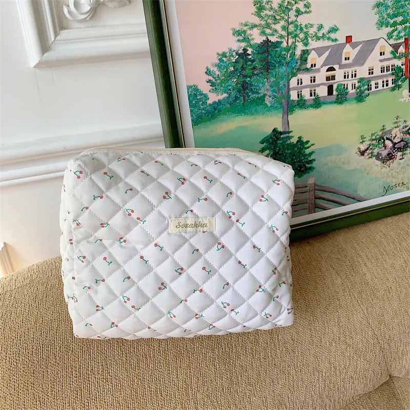 Large Capacity Women's Cosmetic Bags Cases Casual Ladies Small Storage Bag with Zipper Female Travel Clutch Bag Small Handbags - Smarsty