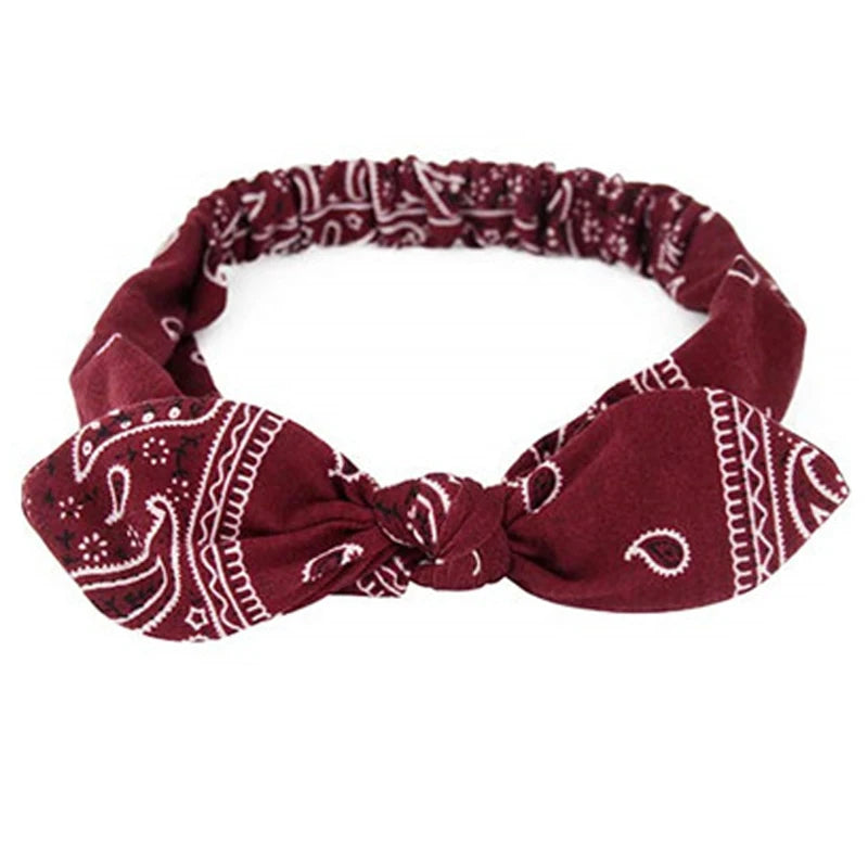 Boho Soft Elastic Headband For Women Vintage Cross Knot - Smarsty