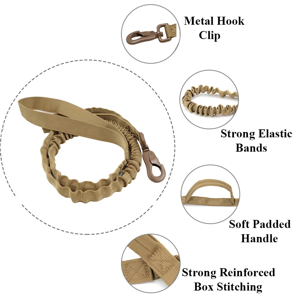 Adjustable Tactical Puppy Harness and Leash for Training - Smarsty