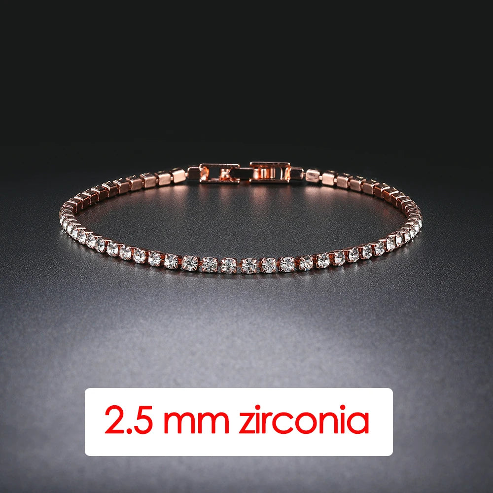 Trendy Women's Tennis Bracelet with AAA+ Cubic Zirconia - Smarsty