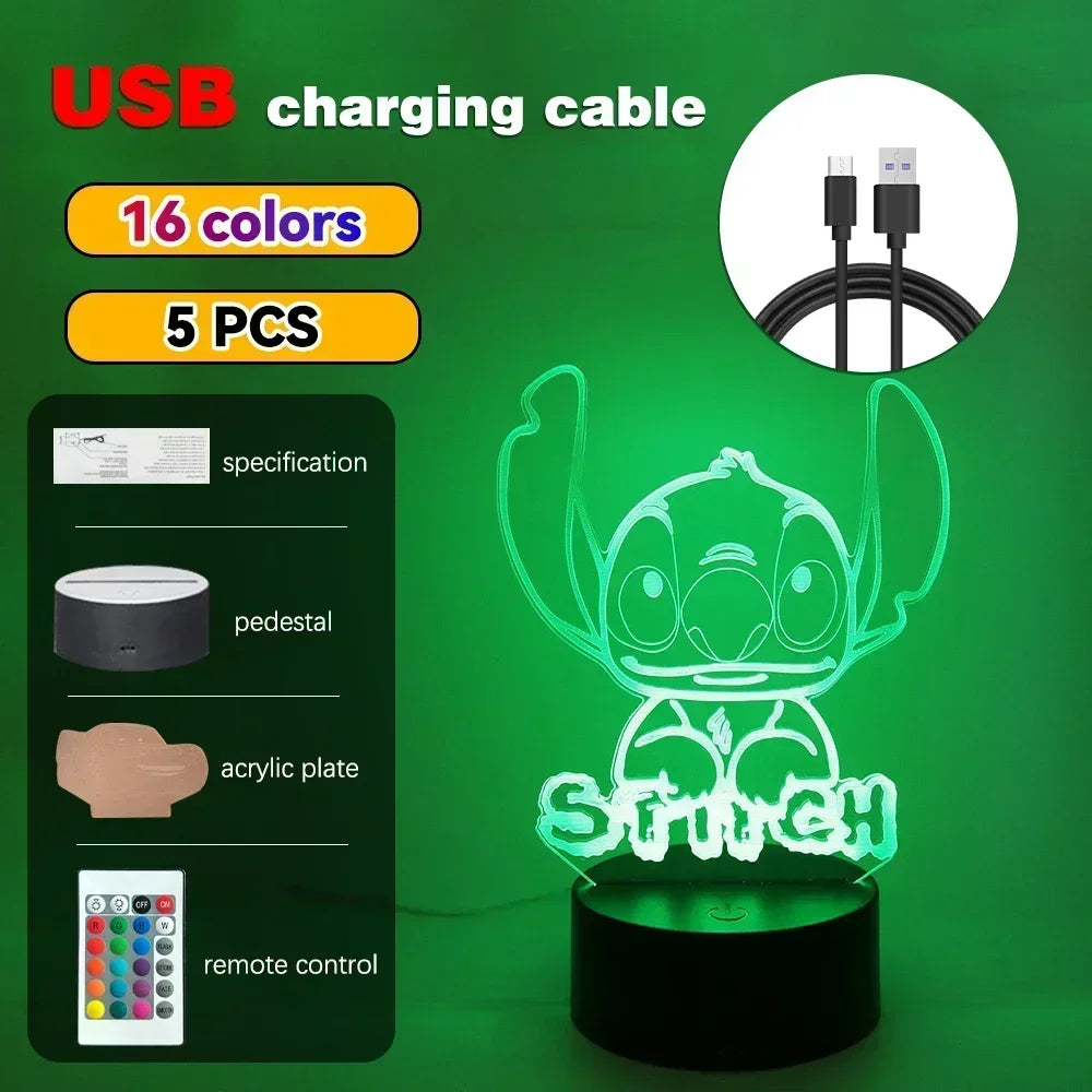 3D Illusion LED Night Light with Remote Control - Smarsty