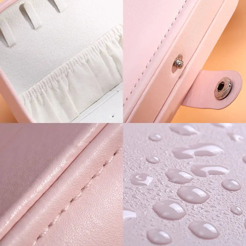 Portable Jewelry Organizer Case with Zipper Closure - Smarsty