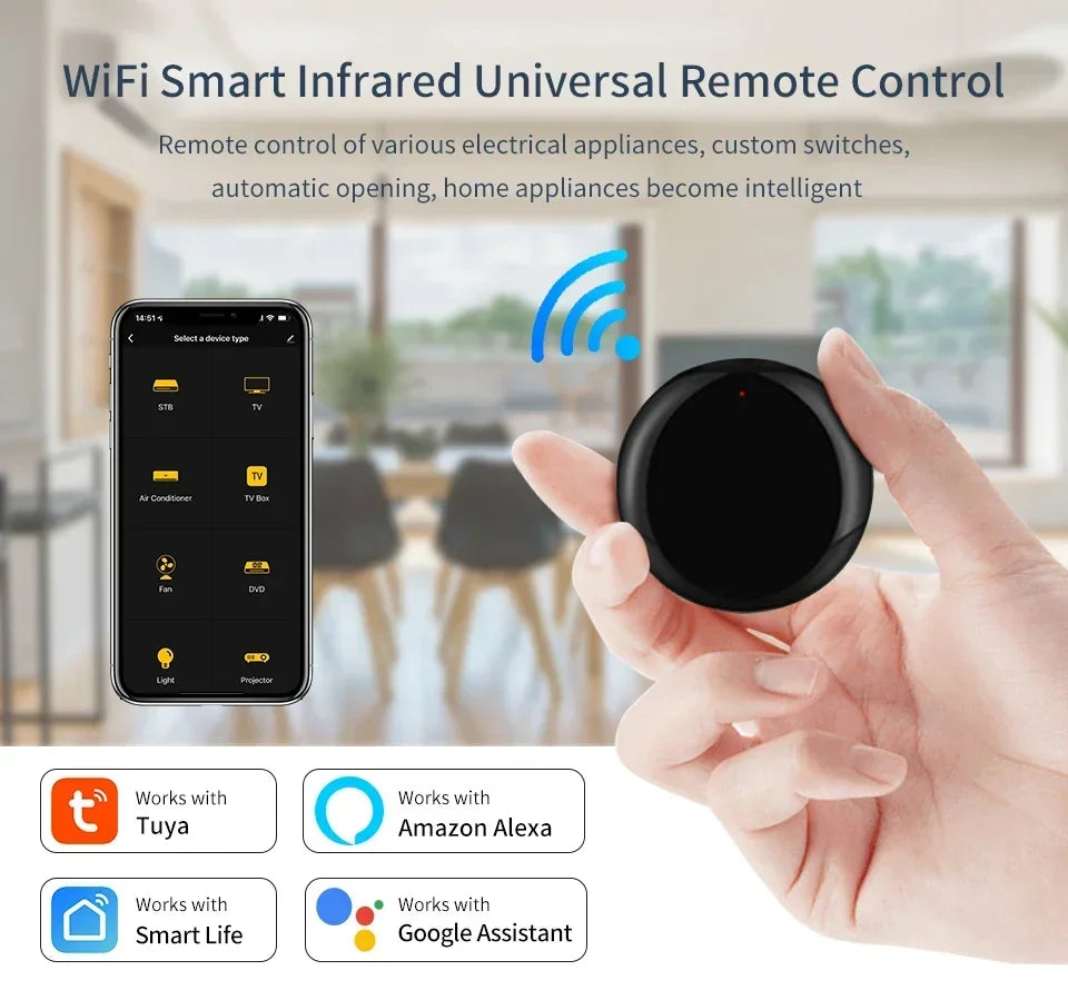 Tuya WiFi Smart Universal Remote Controller For Home - Smarsty