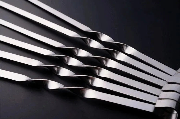 Stainless Steel BBQ Skewers Set for Easy Grilling - Smarsty
