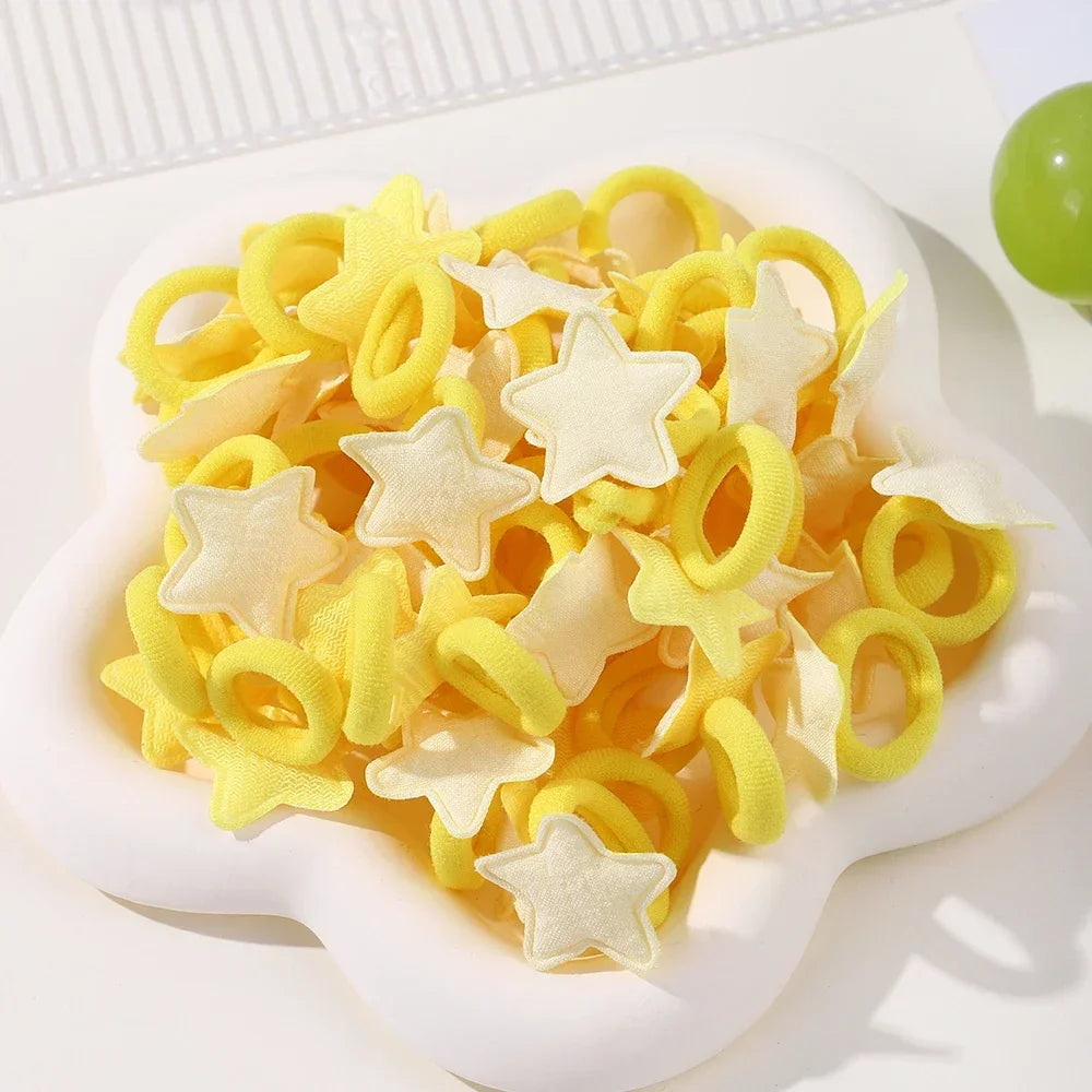 Cute Girls Hair Ties Soft No Harm Ponytail Holders 10Pack - Smarsty