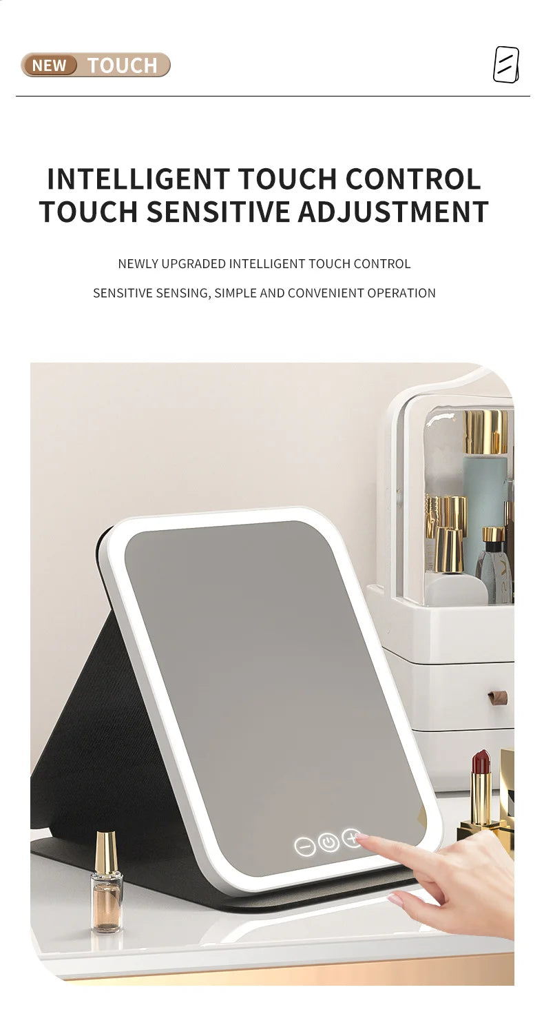 LED Dimmable Makeup Mirror with Adjustable Brightness - Smarsty