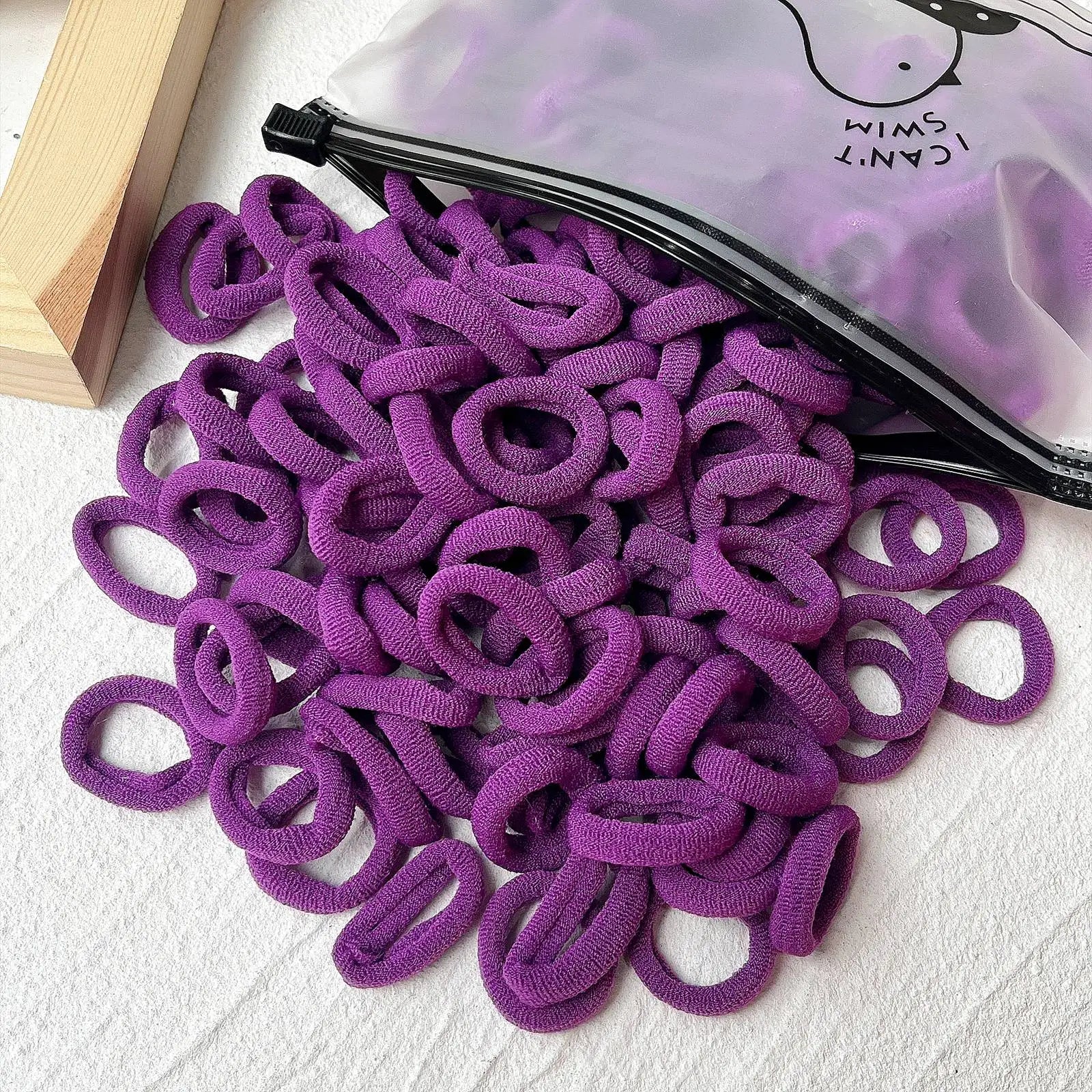 Kids Colorful Elastic Hair Bands Soft Non Slip Scrunchies - Smarsty
