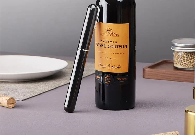 Portable 2in1 Air Pressure Wine Opener with Foil Cutter - Smarsty
