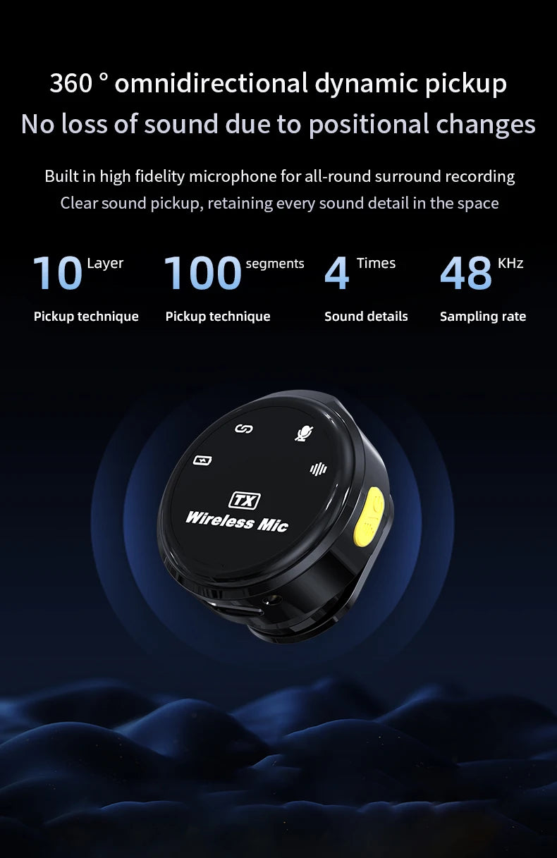 Wireless Lavalier Microphone for Android and iPhone Recording - Smarsty