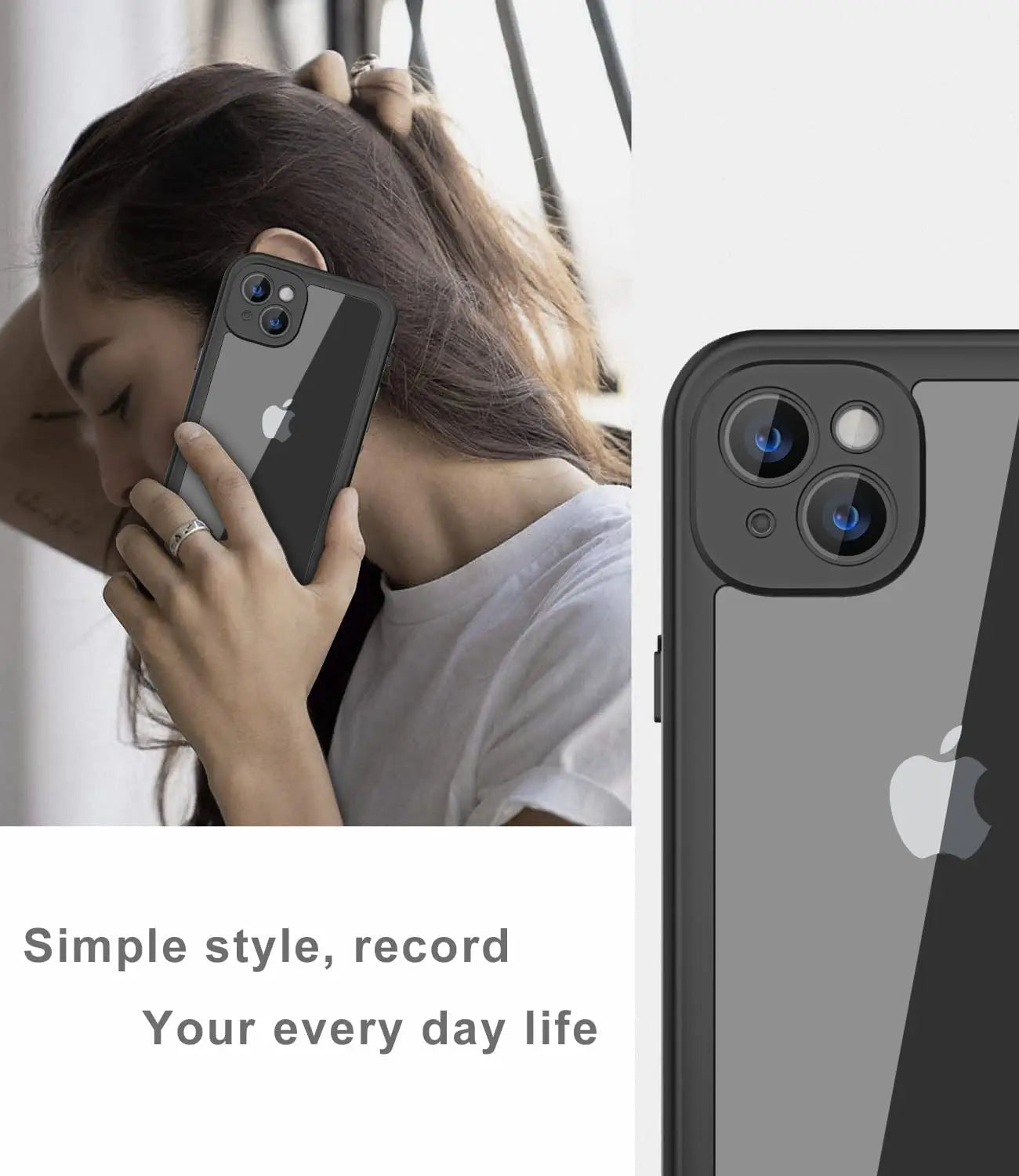 Full Sealed Clear IP68 Waterproof Case For iPhone 16 15 14 Plus 13 12 11 Pro Max Mini XS XR X Shockproof Cover Screen Protector by Smarsty