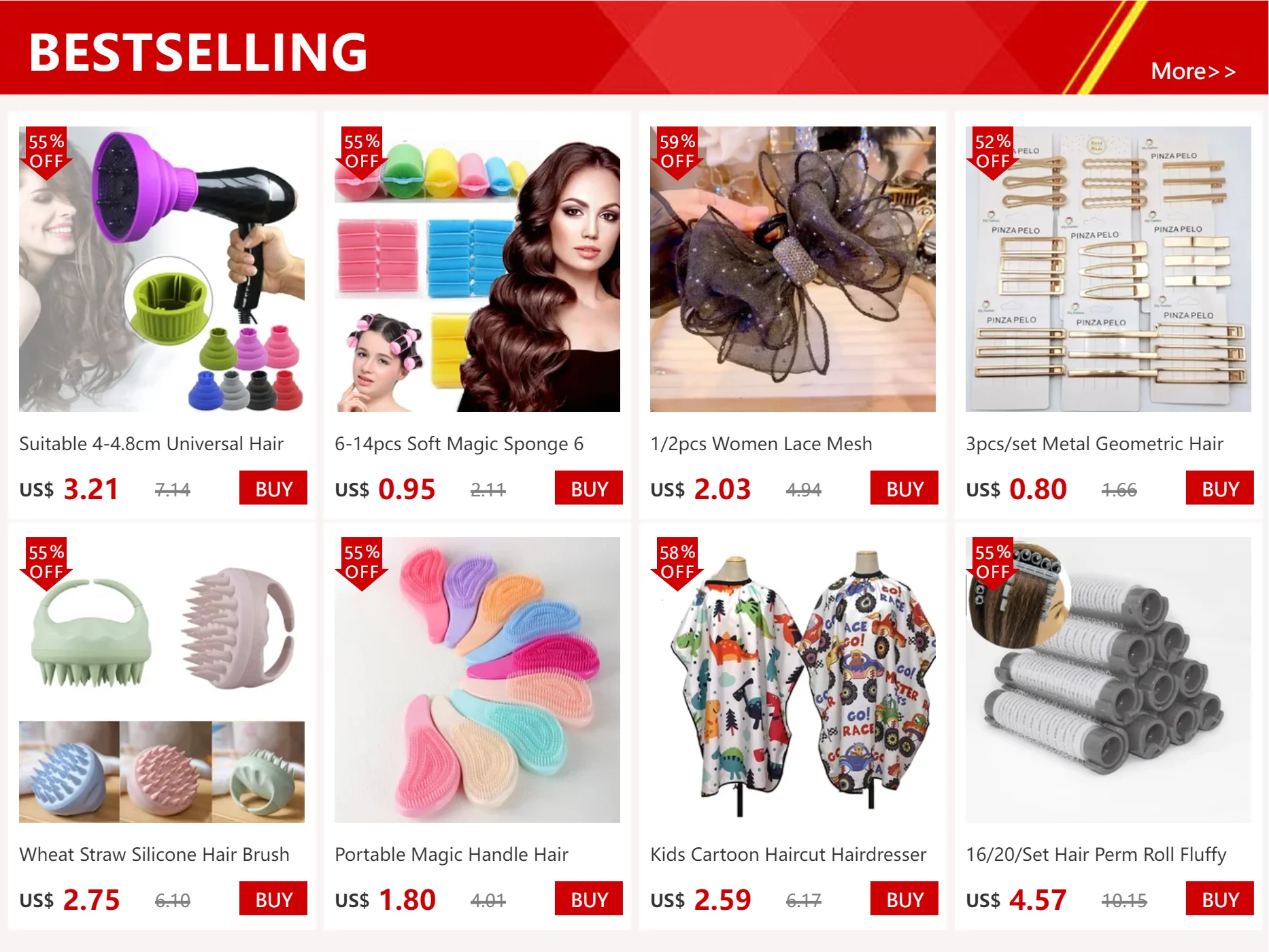 Massage Hair Comb for Wet and Dry Detangling - Smarsty