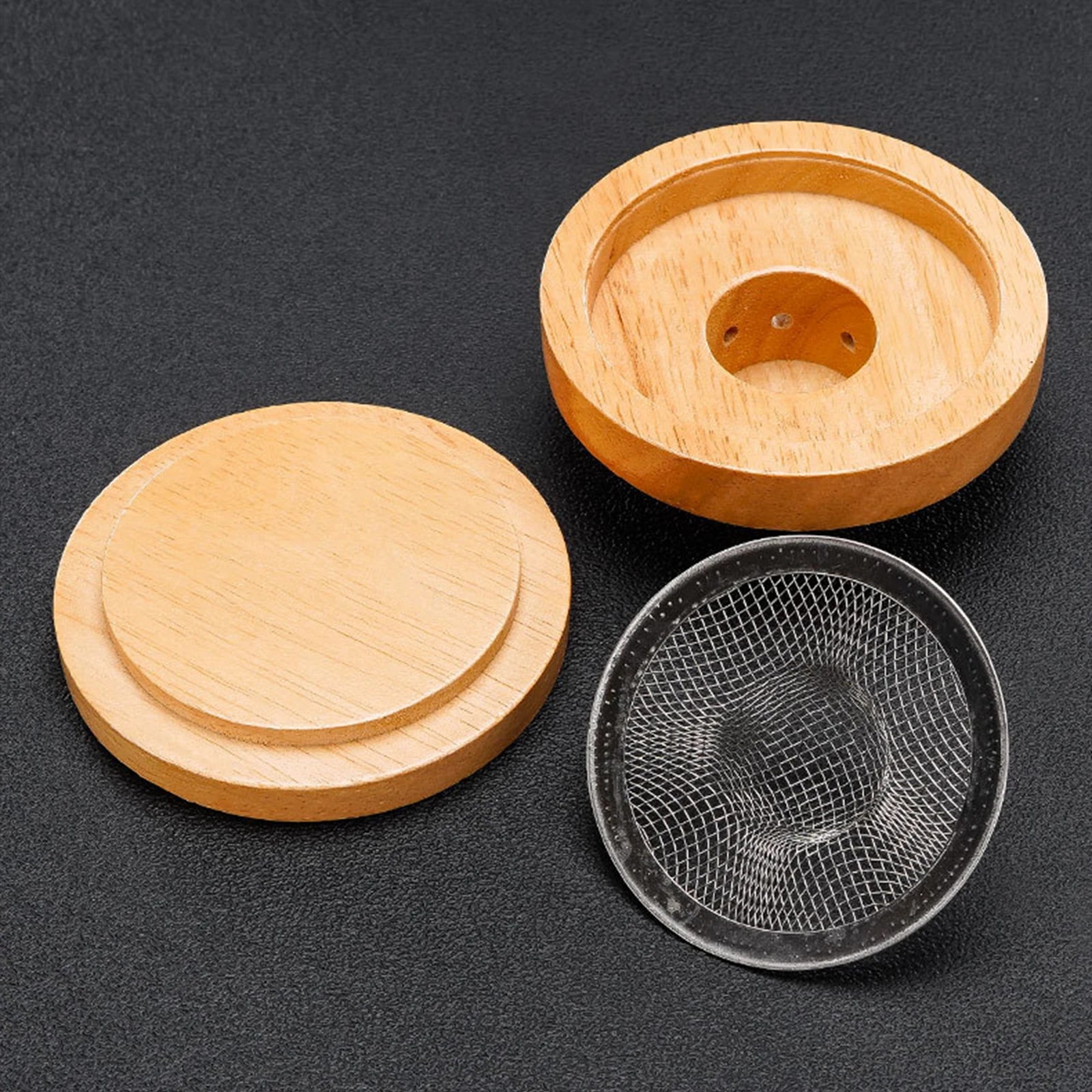 Glass Top Smoker Cocktail Smoker Kit With 4PCS Wood Chips Bartender Accessories For Whiskey Drinks Smoking Gift Kit for Men - Smarsty