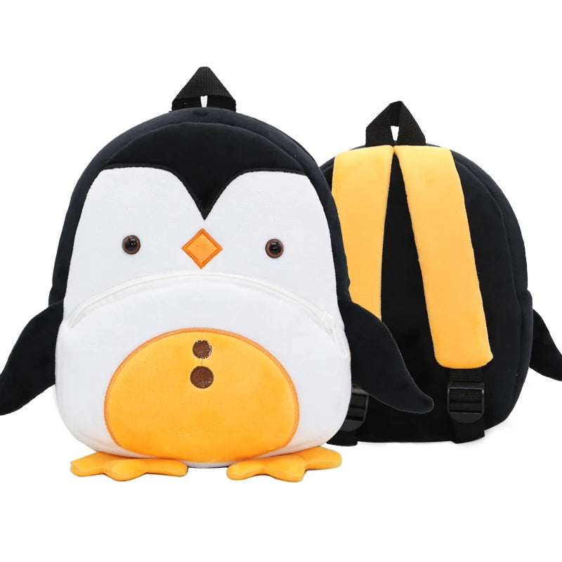 Soft Plush Kids Backpack With Cartoon Animal Design - Smarsty