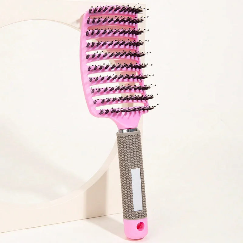 Boar Bristle Hair Brush for Scalp Massage and Detangling - Smarsty