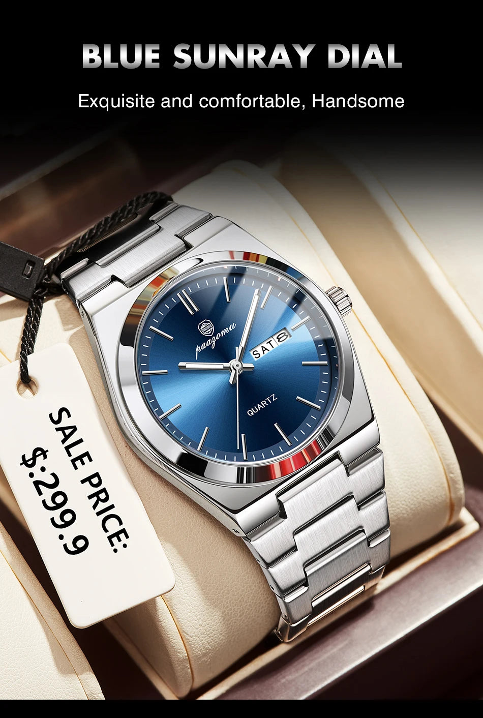 Luxury Waterproof Quartz Men's Watch with Luminous Features - Smarsty