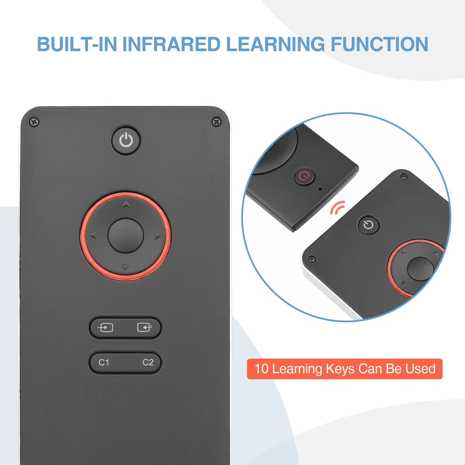 Mini Bluetooth Keyboard With Backlit IR Touchpad For TV