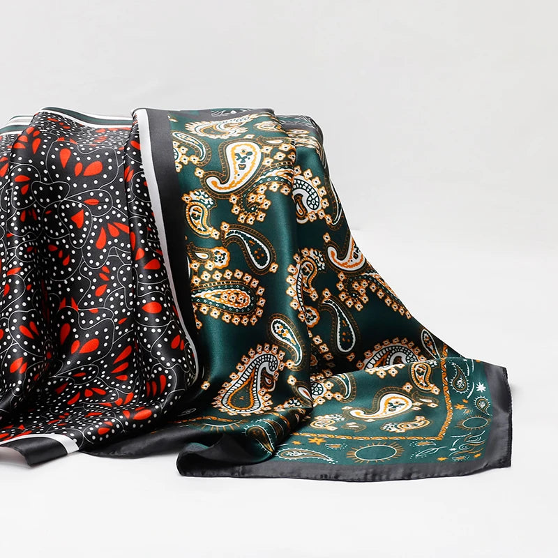 Luxury Silk Scarf for Women Sun Protection Designer Shawl - Smarsty