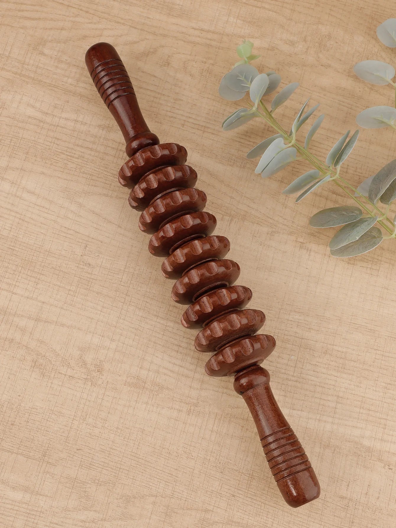 Wooden Trigger Point Massager Roller for Muscle Relief - Smarsty
