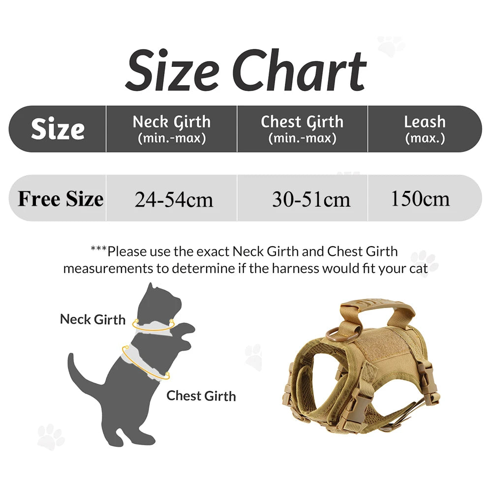 Adjustable Tactical Puppy Harness and Leash for Training - Smarsty