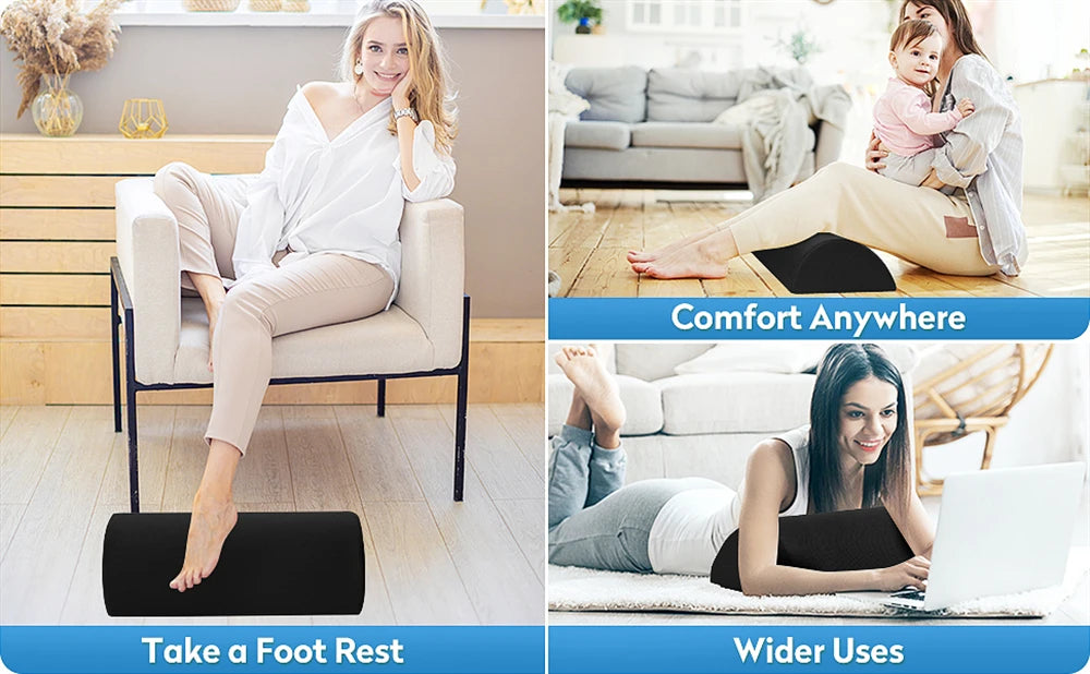 Ergonomic Memory Foam Foot Rest for Office Comfort - Smarsty