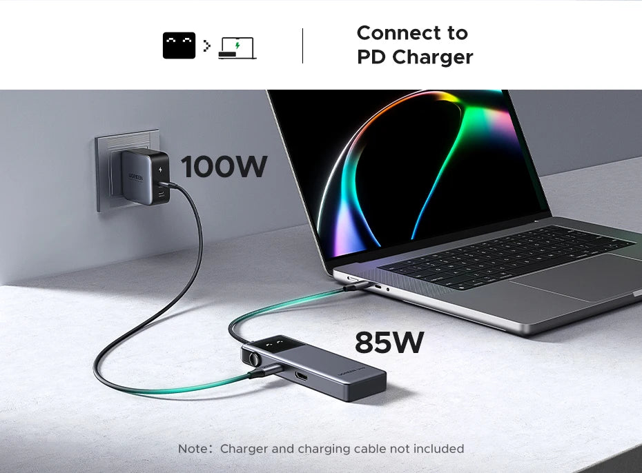 USB C Hub 6 In 1 4K60Hz PD100W ProDockingStation Adapter