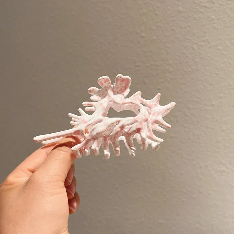 Colorful Conch Shell Hair Claw Clip For Summer Beach - Smarsty