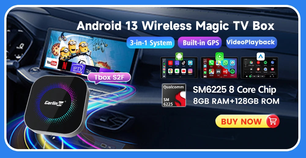 3 In 1 Wireless CarPlay Android Auto Adapter For Cars - Smarsty