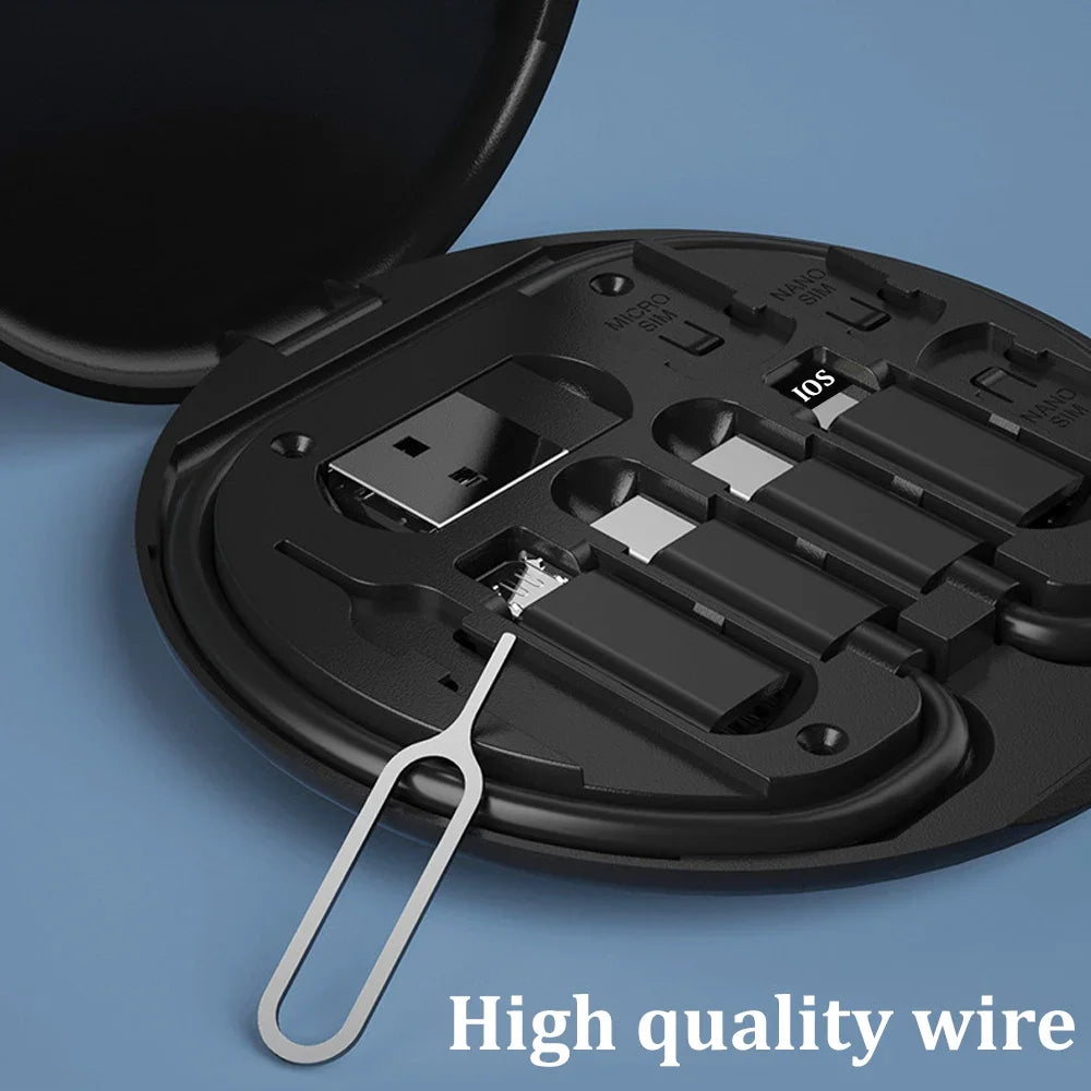 Multi USB Type C to C 60W Charging Adapter Cable Kit USB C to Lighting Conversion Set USB A & Type C to Micro/Type C/Lighting - Smarsty