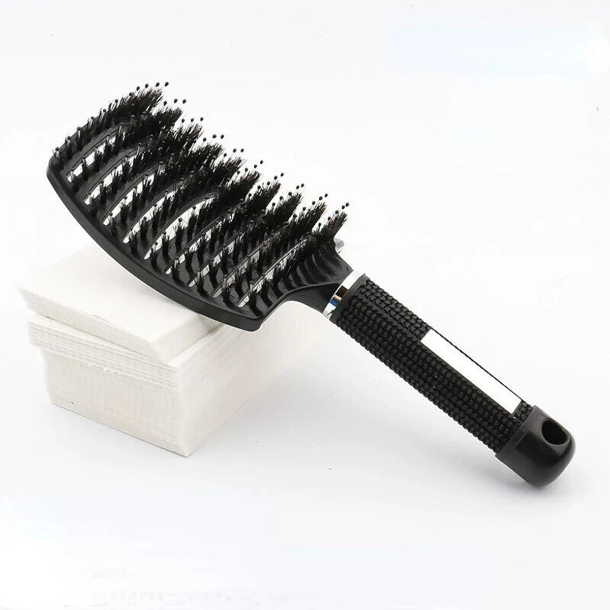 Boar Bristle Hair Brush for Scalp Massage and Detangling - Smarsty