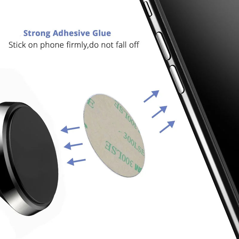 Secure Magnetic Car Phone Holder Plate For Universal Mount - Smarsty