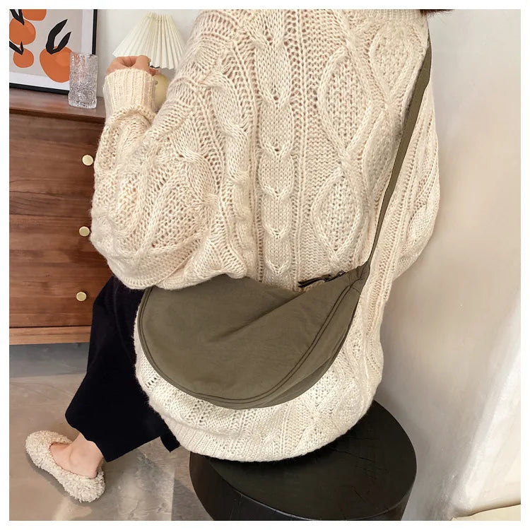 Casual Nylon Crossbody Bag for Women Large Capacity - Smarsty