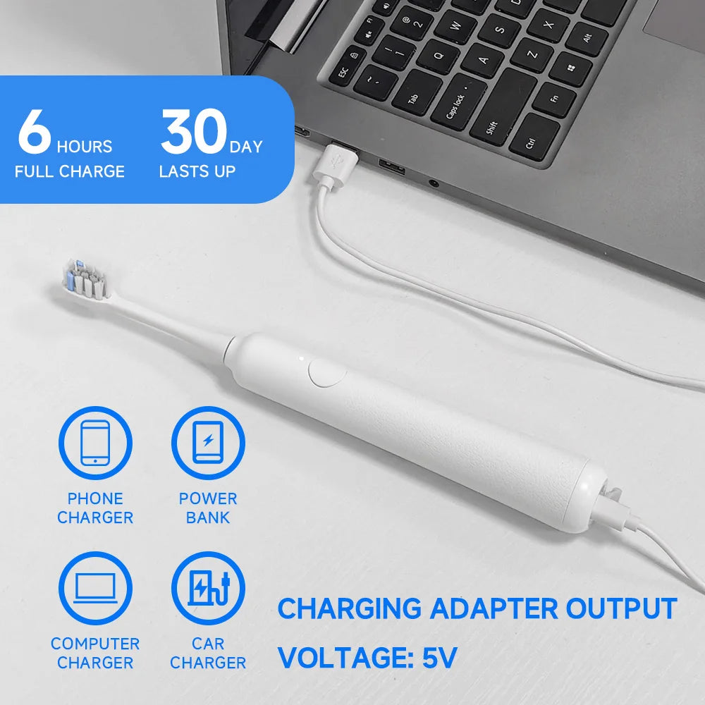 DOCO Sonic Electric Toothbrush With Smart Whitening Features - Smarsty