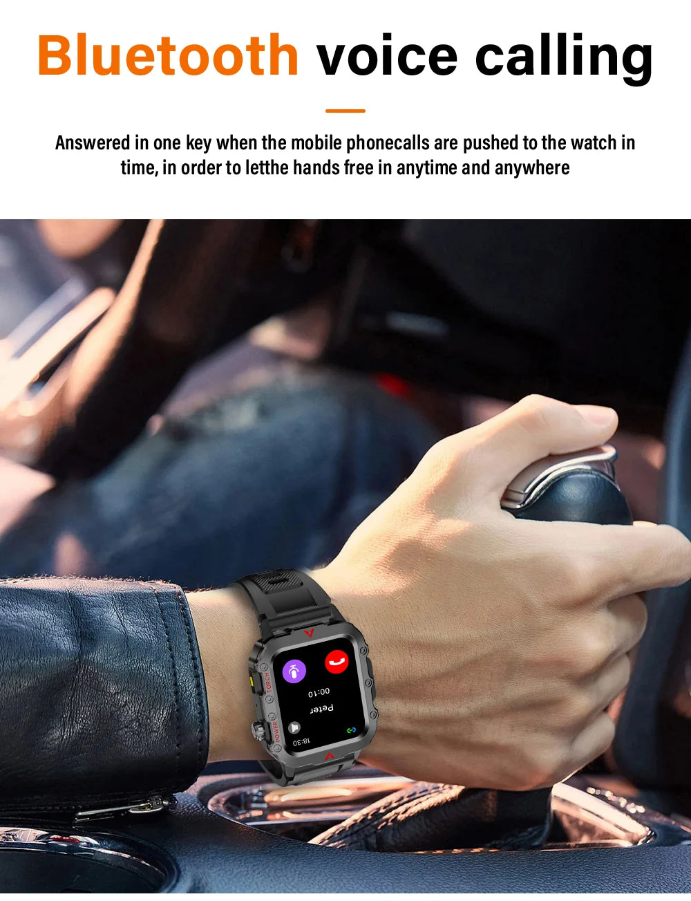 LAXASFIT Men Sports Smart Watch with Blood Oxygen Monitor - Smarsty