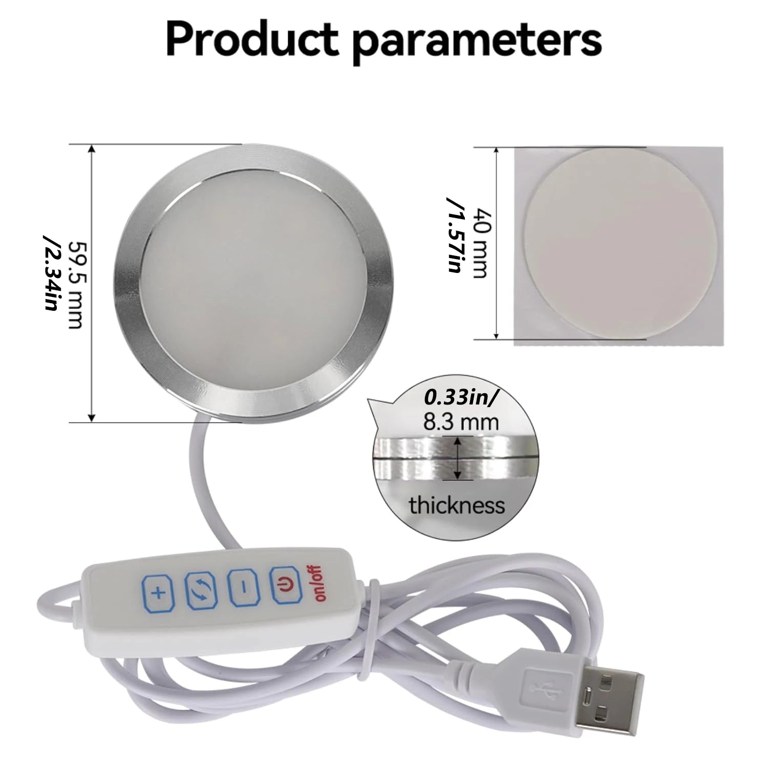 For Bambu Lab Led Lamp Kit Adjustable Light Kit Led Light Parts Hardware DIY Model white /cold/warm light Without Lamp shell 001 - Smarsty