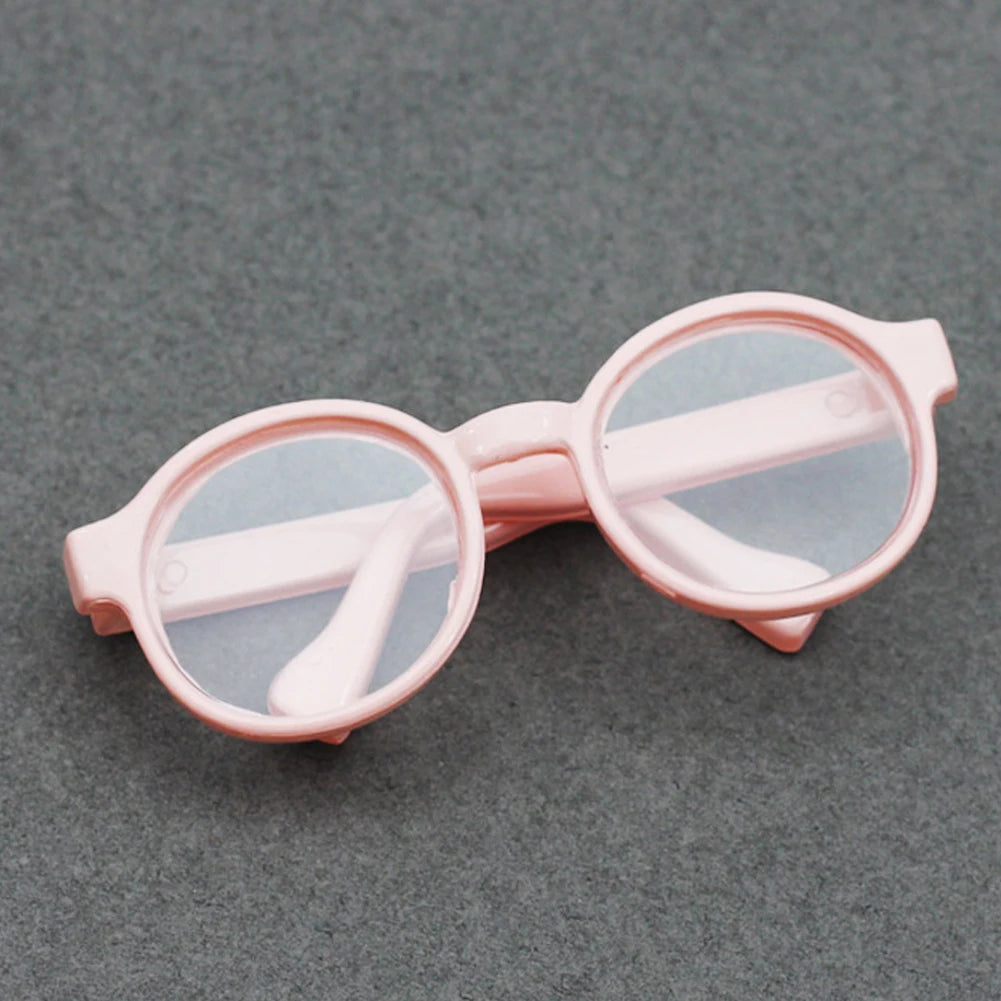 6.5cm Transparent Plastic Glasses for 1/8 1/6 1/3 1/4 BJD for Labubu MSD SD Plush for EXO Doll Sunglasses by Smarsty