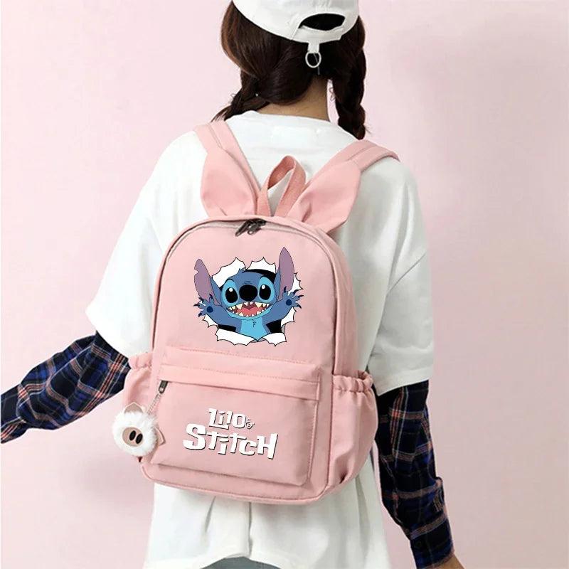 HOT Disney Lilo Stitch Backpack for Girl Boy Student Teenager Children Rucksack Women Casual School Bags Kids Birthday Gift Toy - Smarsty