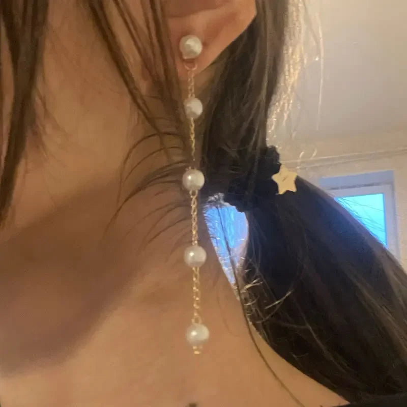 Fashion Pearl Drop Earrings for Women Cute Bridal Jewelry 2024 - Smarsty
