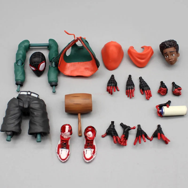 Action Figure Miles Morales Spider-Man Into the Spider Verse Sv Action Collection Sentinel Marvel Figures Model Toys