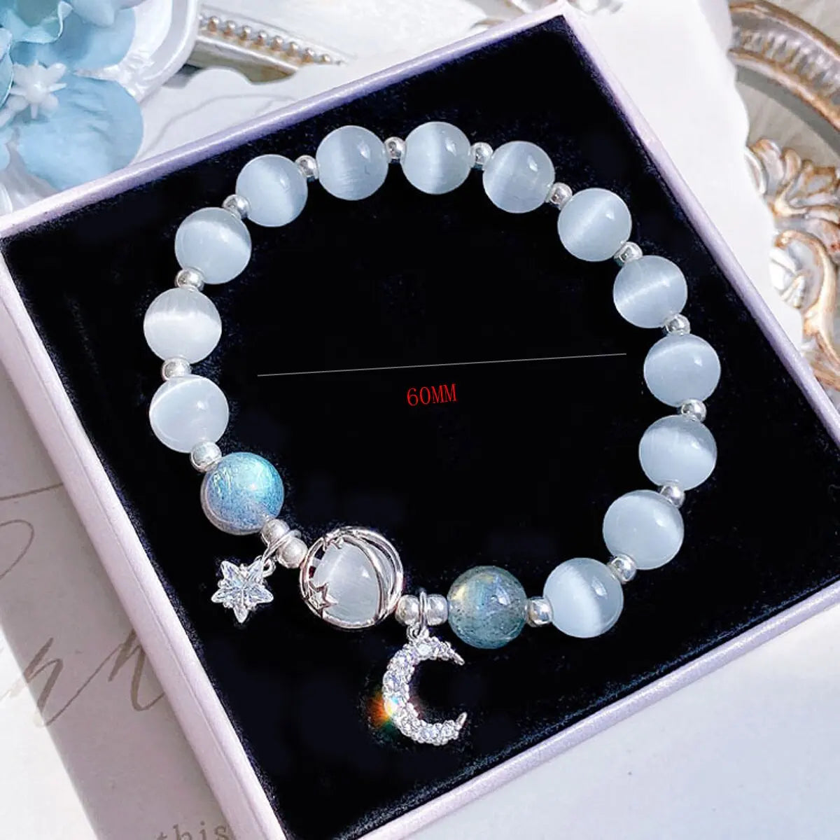 Starry Cat's Eye Stone Bracelet for Women - Smarsty