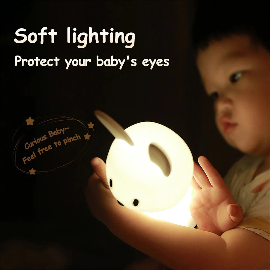 Cute Rabbit LED Night Light for Kids Bedroom - Smarsty