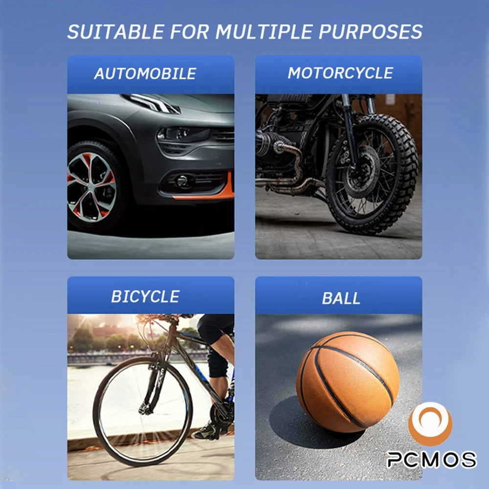 Portable Tire Inflator With LCD Display Wireless Charging - Smarsty