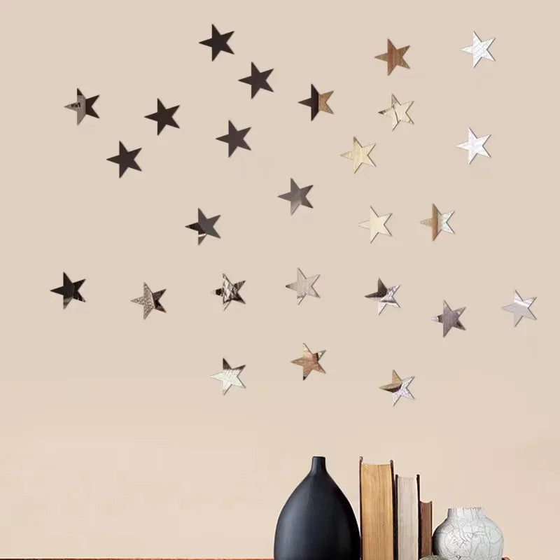 Star Mirror Wall Stickers for Stunning Home Decor - Smarsty