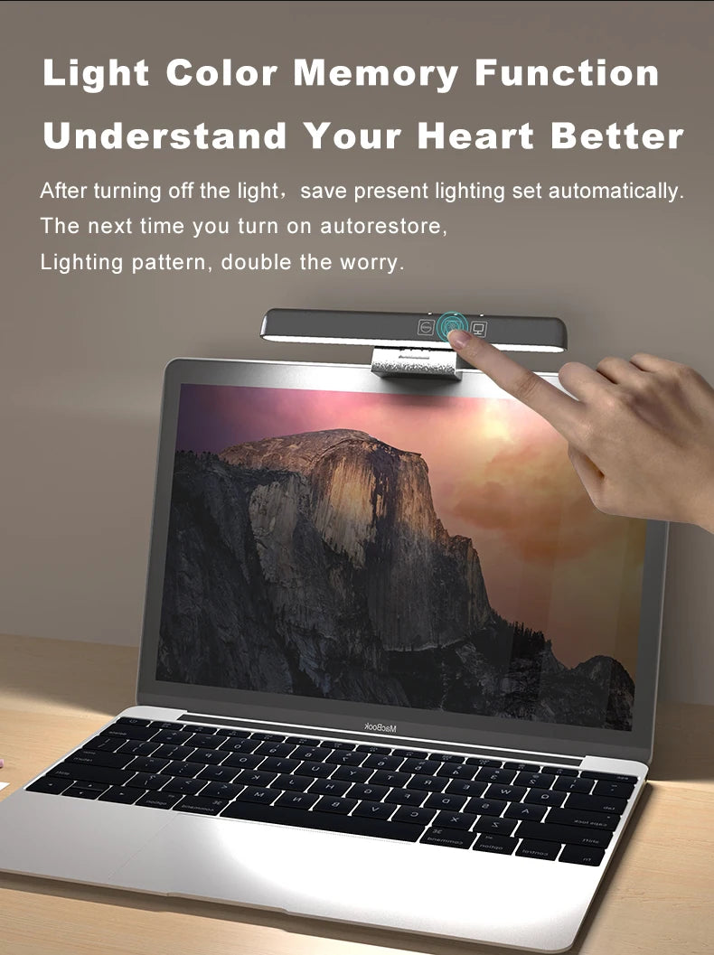 LED Computer Monitor Light Bar for Eye Protection and Dimming - Smarsty